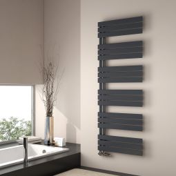 Emke radiador toalheiro água quente 160x60cm, antracite, painel plano