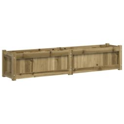 vidaXL jardinera de madera de pino impregnada 150x31x31 cm
