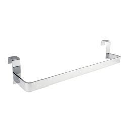 Kibath 36cm toalheiro sem furadeira em aço inoxidável cromado polido