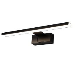 Nettlife aplique para espelho preto LED 60x5