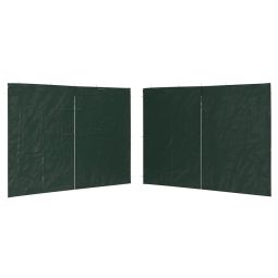 Parede lateral com fecho p/ tenda de festas 2 pcs pe verde