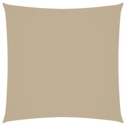 vidaXL toldo de vela cuadrado tela oxford beige 2,5x2,5 m