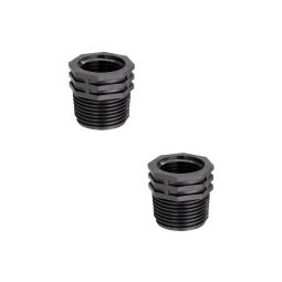 Pack 2 machos conexão electroválvula 1" macho- 3/4" fêmea claber