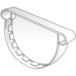 TAMPA EM PVC PARA CALEIRA CURVA BRANCA 125 MM