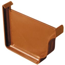 Tapa para Caleira de cornija de PVC color cobre