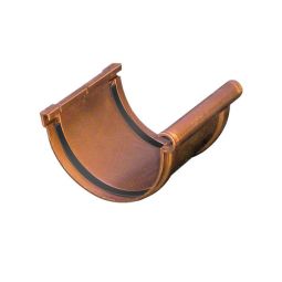 União de caleira em PVC curvo cobre 125 mm