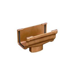 Descida para caleira de cornija de PVC cobre
