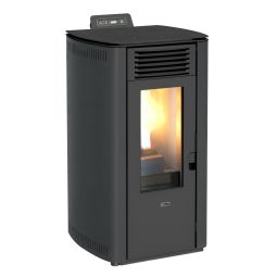 Salamandra a pellets Milano 10 8,7kW negra Clima