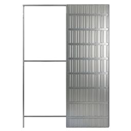 Sistema p/porta de correr de encastrar 60 cm parede gesso cartonado