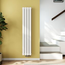 Emke radiador vertical dupla camada branco, 160x30,4 cm, 889w, água quente