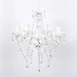 Lustre 5 lâmpadas transparente