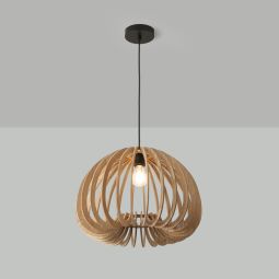 Lâmpada pendente madeira retro ø45 cm "FREYA"-E27