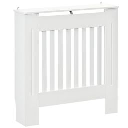 Cobertura radiador 78x19x81 cm mdf color blanco Homcom