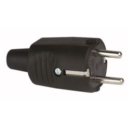 FICHA DE BORRACHA 16A 230V PRETA