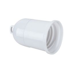 SUPORTE DE LÂMPADAS E-27 BRANCO ECONÓMICO