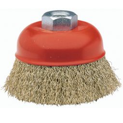 Mini escova ondulada de copo para rebarbadora