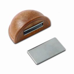 BATENTE DE PORTA COM ÍMÃ ADESIVO DE EFEITO MADEIRA