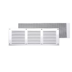 Grade com mosquiteiro branco 10 x 30 cm