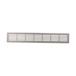 Grade decorativa branca embutida 6,6 x 48 cm