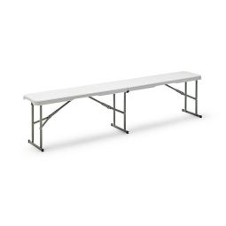 Banco de jardim dobrável 180x28cm de aço Cada