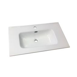 Lavatório cerâmico Turim Basic 80x46cm