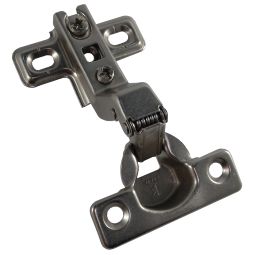 Duas dobradiças invisíveis semi-anguladas 26mm