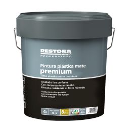 Restora premium tinta plástica branca mate 4 l