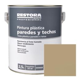 Tinta monocamada paredes e tetos bege 2,5 l