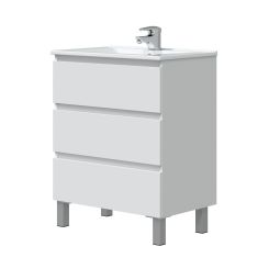 Móvel de casa de banho Thea cor branco 70x45cm