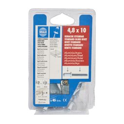 Rebites lacados branco 4x12 mm 50 uds