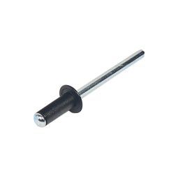 Rebite lacado preto 4,8x12 mm 40 uds