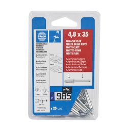 Rebite especial pladur 4,8x35 mm 25 uds