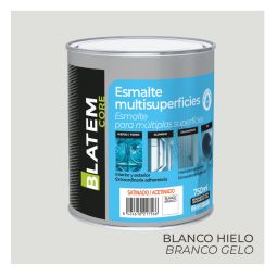 Esmalte multisuperfícies à base de água branco gelo acetinado 750ml Blatem Core