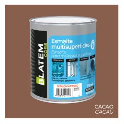 Esmalte multisuperfícies à base de água acetinado cacau 750ml Blatem Core