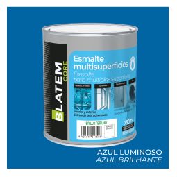 Esmalte multisuperfícies à base de água brilho azul luminoso 750ml Blatem Core