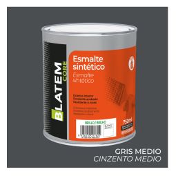 Esmalte sintético brilho cinza médio 750ml Blatem Core