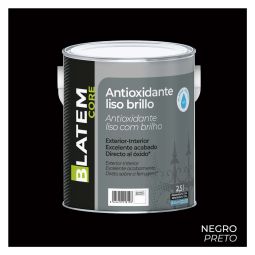 Esmalte antioxidante à base de água brilho preto 2,5L Blatem Core