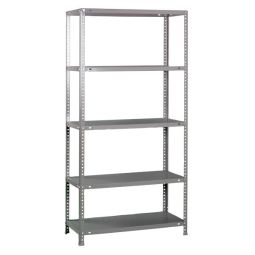 Prateleira metálica Volga cinza 200x110x40cm 375kg com parafusos