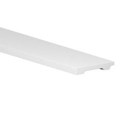 Rodapé poliestireno branco resistente à água passa-cabos 225x8x1,2cm 
