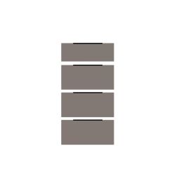 Frente de gaveta PREMIUM Basalto Mate 13,8x40cm + 3 x 18,5x40cm