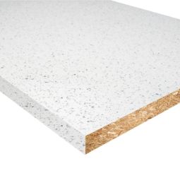 Bancada laminada efeito branco brilho 260 cm
