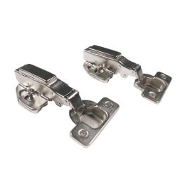 KIT 2 DOBRADIÇAS 110º COM AMORTECEDOR PARA PORTAS DE COZINHA