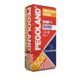 Pegoland porcelânico flexível branco c2 te 25 kg