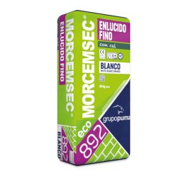 Argamassa para rebocos Morcemsec fino com cal branca 25kg Grupo Puma