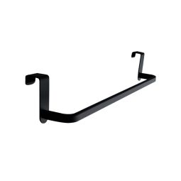 Toalheiro lateral cor preto para móvel de casa de banho