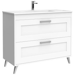 Móvel de casa de banho Stella cor branco 100cm