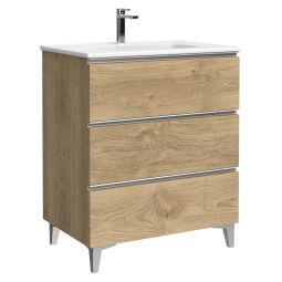 Mobiliário de casa de banho Eyra cor carvalho natural 70cm