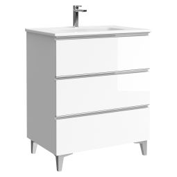 Mobiliário de casa de banho Eyra em cor branca 70cm