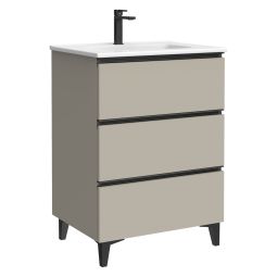 Mobiliário de casa de banho Eyra em cor moka mate 60cm