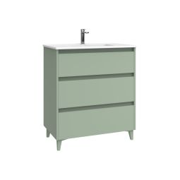 Móvel de casa de banho Temis cor verde folha 80x45cm